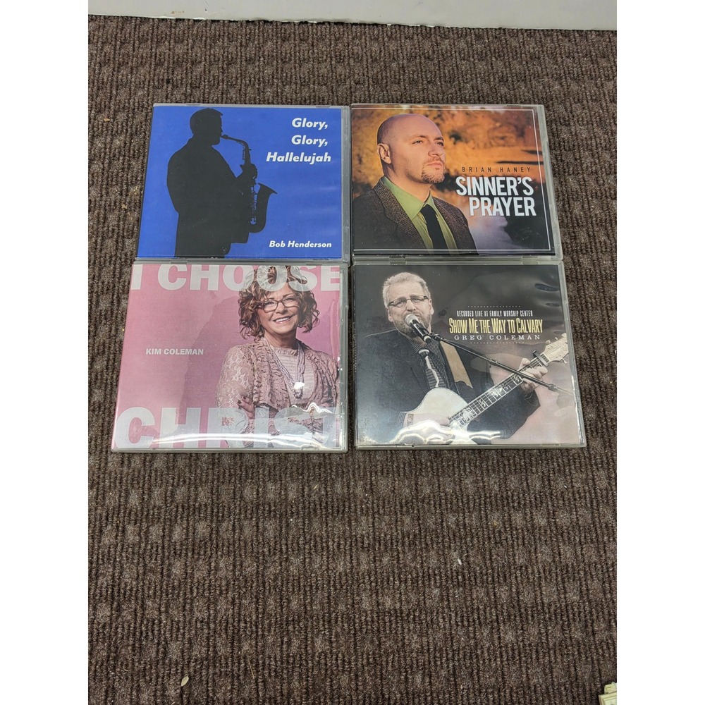Lot of 4 Christian Music CDs JIM Records Brian Haney Kim Greg Coleman Henderson